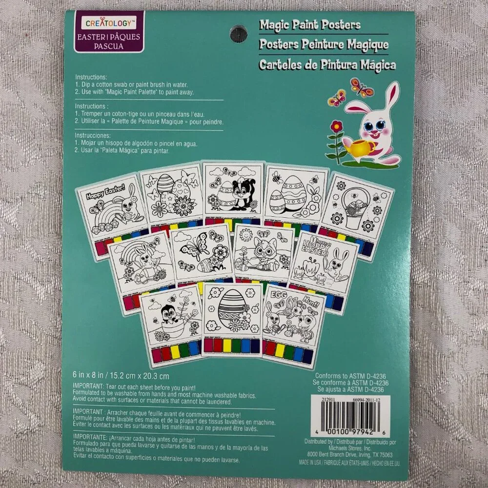 Creatology Easter Craft Bundle: Foam Baskets + Paint Posters + Felt Stickers NWT